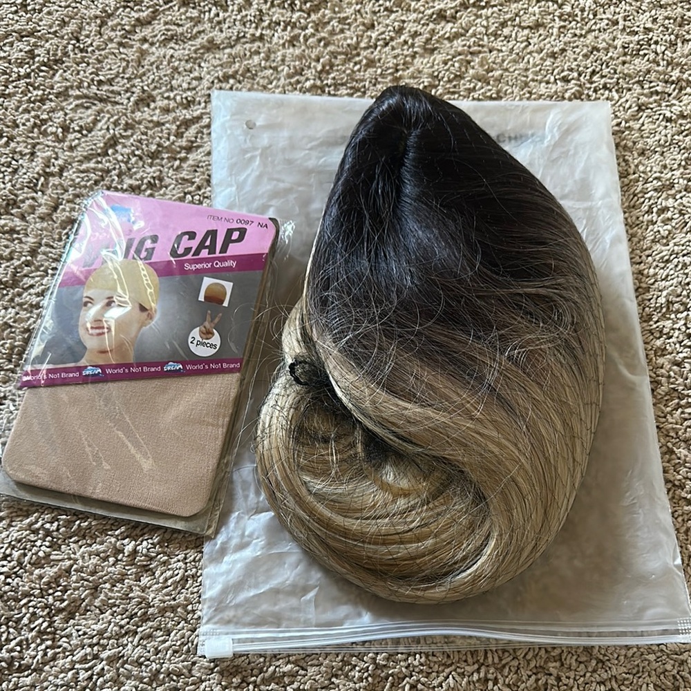 Premium Ombre Wig with Wig Cap